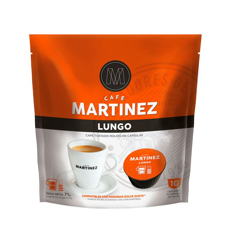 Cápsulas compatibles con DOLCE GUSTO - Café Martínez