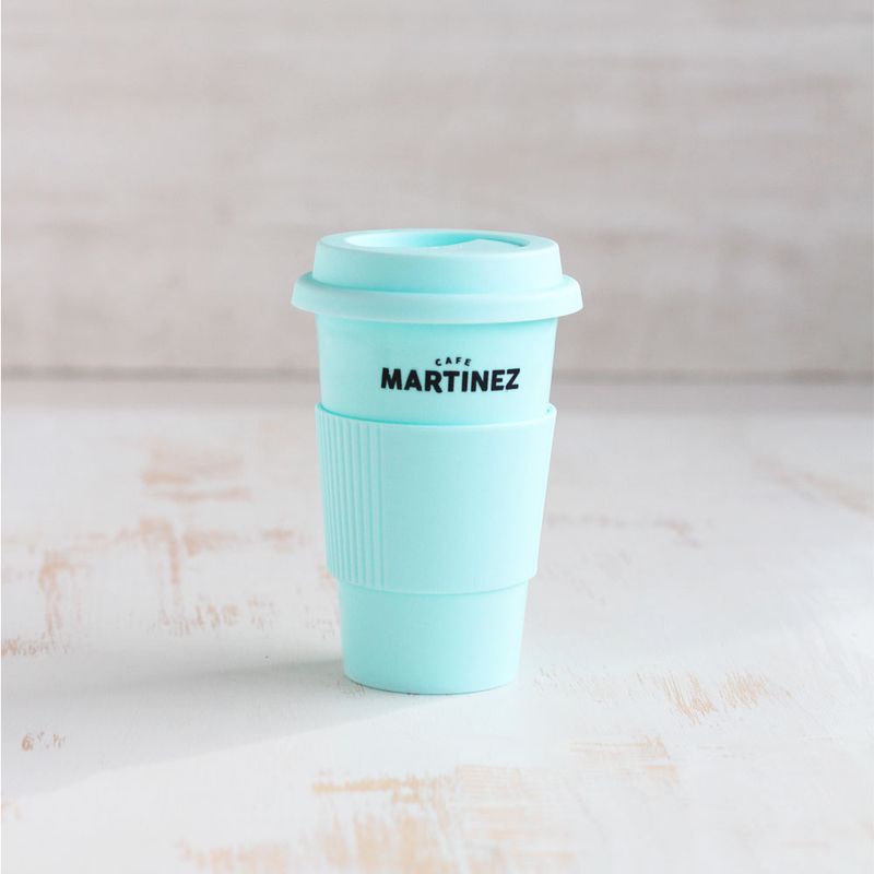 Vaso Térmico Gris Café Martínez Reutilizable 350cc - Café Martínez