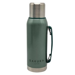 Termo Verde Sakura Clásico Acero Inoxidable 1L