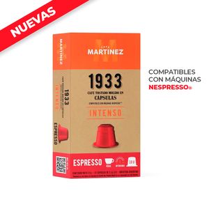 Cápsulas 1933 Intenso Espresso x10u compatibles con máquinas NESPRESSO® *