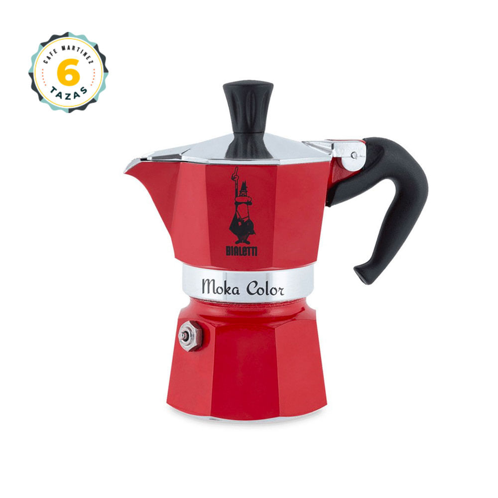 Cafetera Moka Italiana Express Roja Bialetti 6 Tazas Café Martínez 7579