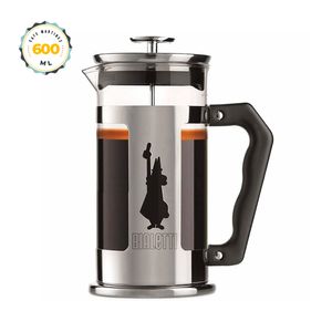 Cafetera Prensa Francesa Bialetti Preziosa Negra 600ml