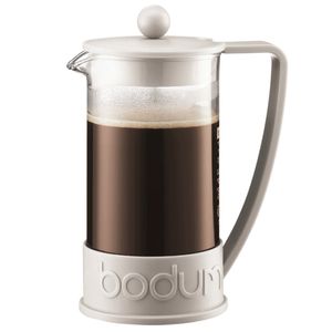 Cafetera Prensa Francesa Bodum Brasil Blanca 3 pocillos