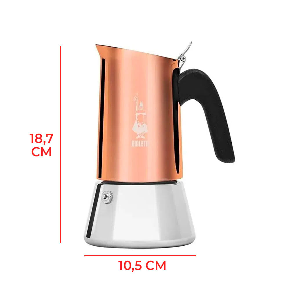 Cafetera Italiana Moka Venus Bialetti RAME Rosa 6 Tazas Café Martínez