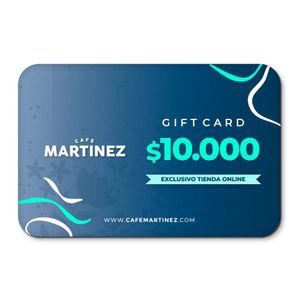 GIFT CARD CAFÉ MARTÍNEZ $10.000