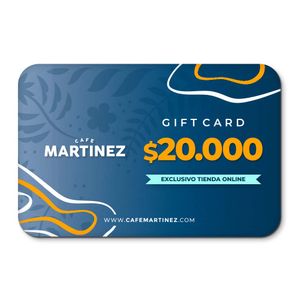 GIFT CARD DIGITAL CAFÉ MARTÍNEZ $20.000