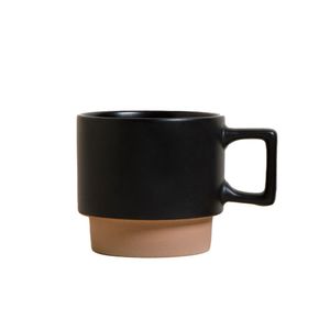 Mug Negro con Marrón 250 ml