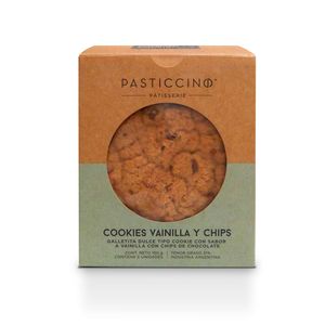 Galletitas sabor a Vainilla con chips Pasticcino x 150 gr