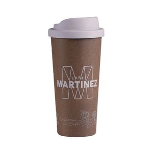 Vaso Reutilizable SUSTENTABLE tapa gris 400cc