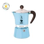 Cafetera-Moka-Italiana-Rainbow-CELESTE-Bialetti-6-Tazas