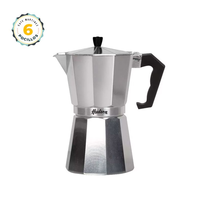 Cafetera italiana de aluminio 6 taza