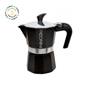 Cafetera Moka Pedrini Aroma Negra 3 Pocillos