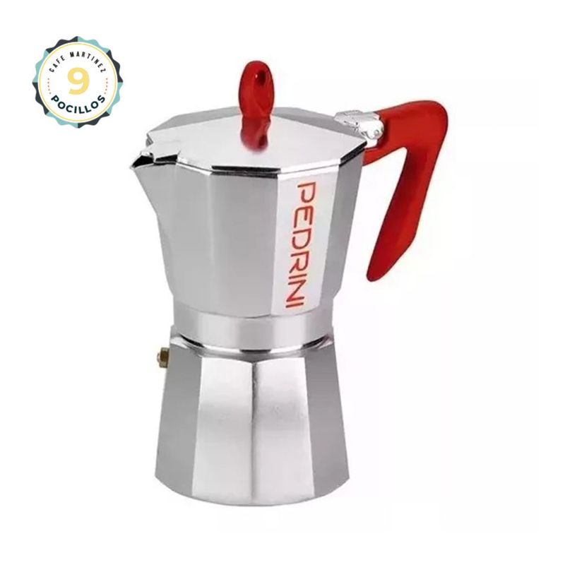Cafetera-Pedrini-Moka-9-Pocillos-Aluminio-Roja-2b