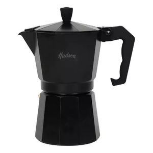 Cafetera Hudson Aluminio Black Tipo Italiana6 Tazas