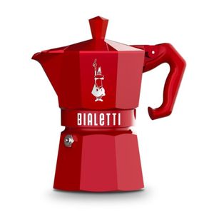 Cafetera Moka Exclusive Italiana Bialetti  Red 6 Pocillos