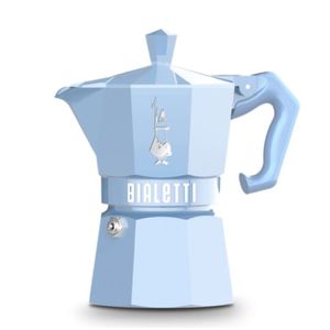 Cafetera Moka Exclusive Italiana Bialetti Blue 6 Pocillos
